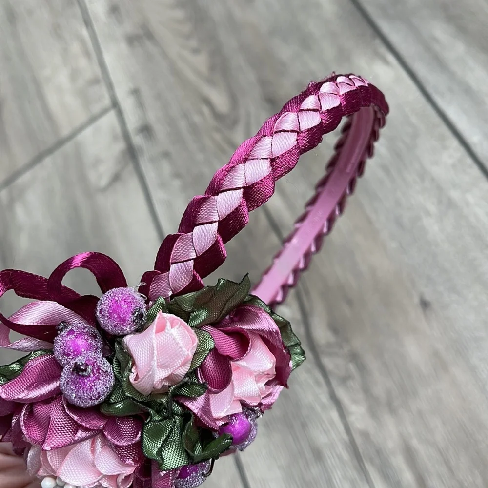 Toddler Girl Handmade Headband Size 2T-6